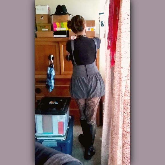 Vintage Jung Kim USA Pinafore Jumper - Picture 10 of 12